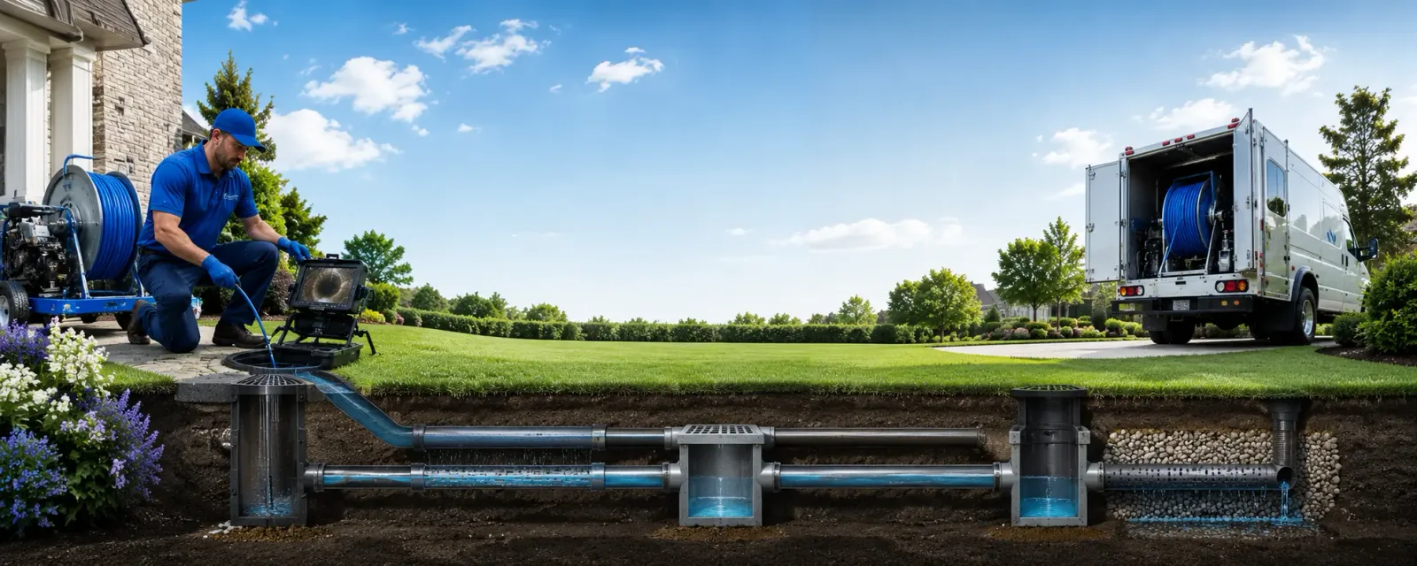 Outdoor drain cleaning information for Marine On Saint Croix, MN